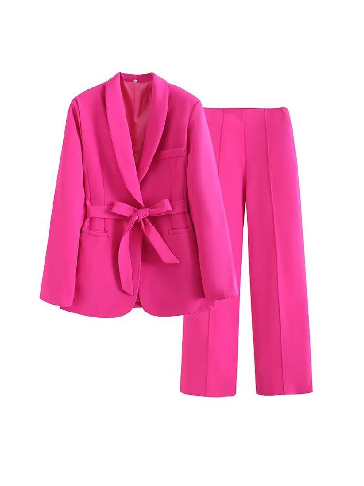2025 Spring Summer 2 pieces sets Fashion Blazers.