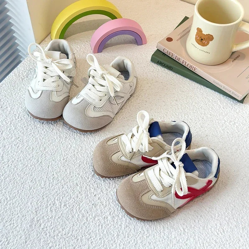 Kids Sneakers Round Toes Non-slip  Boys Girls Casual Shoes .