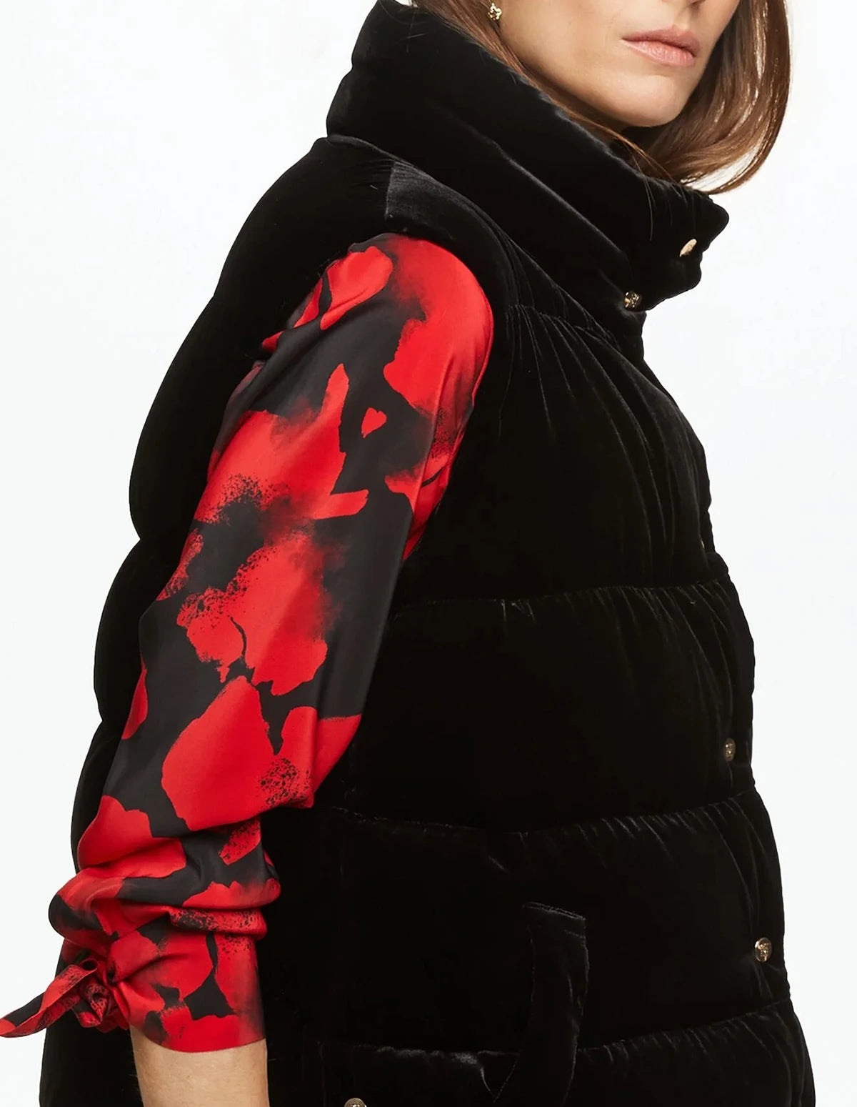 CHCH Autumn Winter Women's Solid Loose Vest Stand Collar .