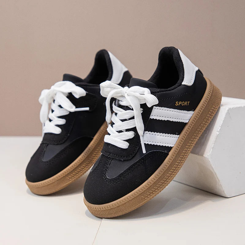 New Simple Kids Sneakers for Girls Patchwork Non-slip Boys Causal .