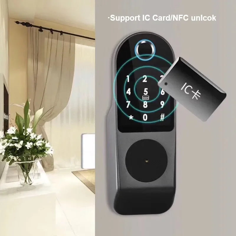 TUYA WIFI Smart Door Locks Fingerprint Lock Outdoor Waterproof Gate Locks .