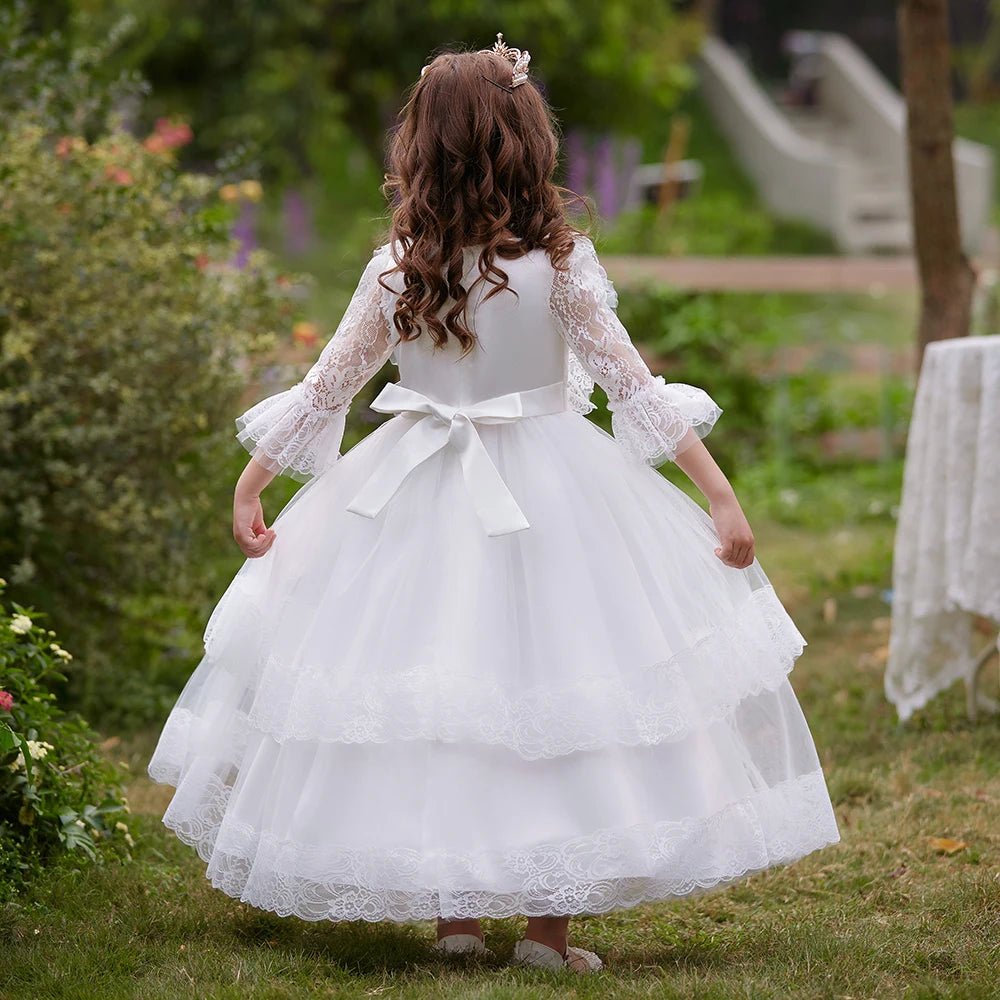 White Wedding Bridemaids Girls Party Dresses .