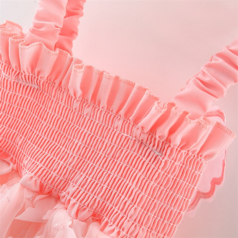 Pudcoco Princess Baby Girl Tutu Dress Sleevless Butterfly Tulle Lace Photography Dresses Summer Outfits