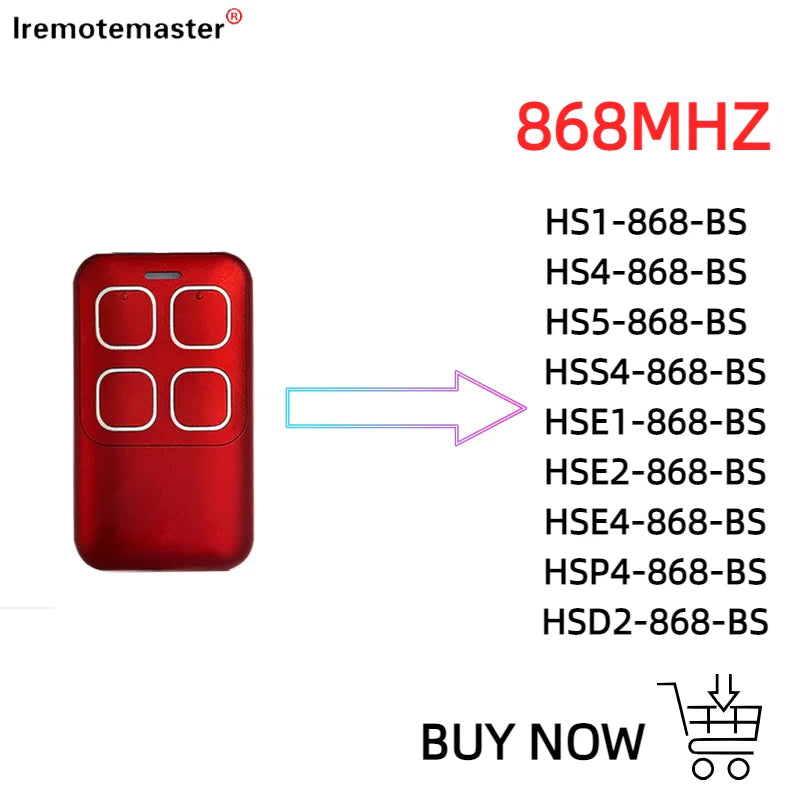 Compatible BiSecure HSE2 HSE4 868 BS Remote Controller .