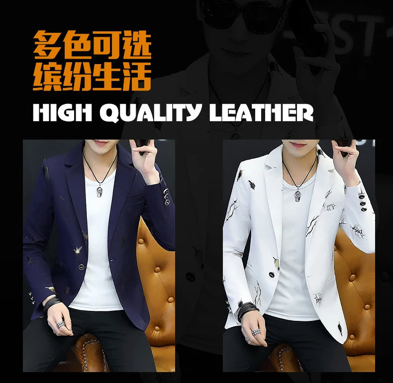 Top Quality Brand Casual Suit Jacket New thin Men .
