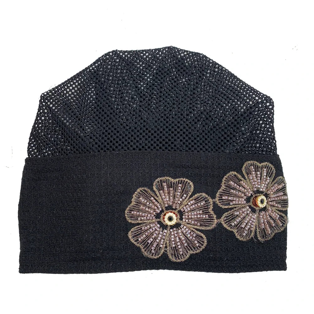 Muslim Under Scarf Hat Cancer Chemo Hats Turbante mujer Embroidery.