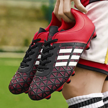 Kids Football Shoes AG/TF Indoor Professional Original Boy Soccer .
