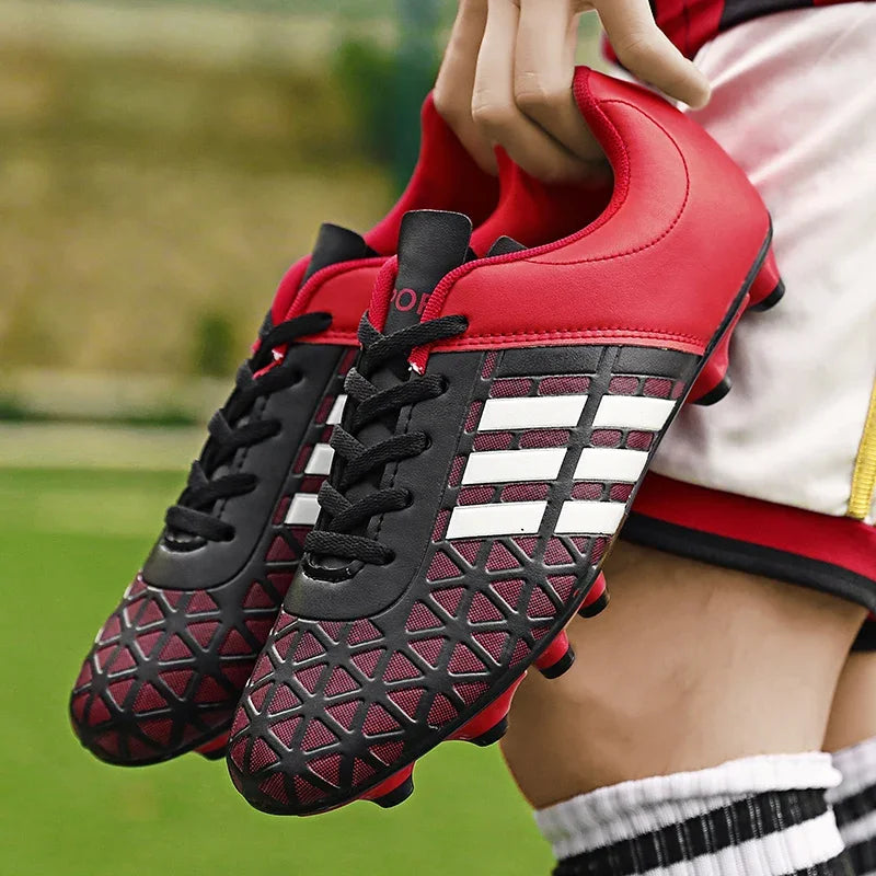 Kids Football Shoes AG/TF Indoor Professional Original Boy Soccer .