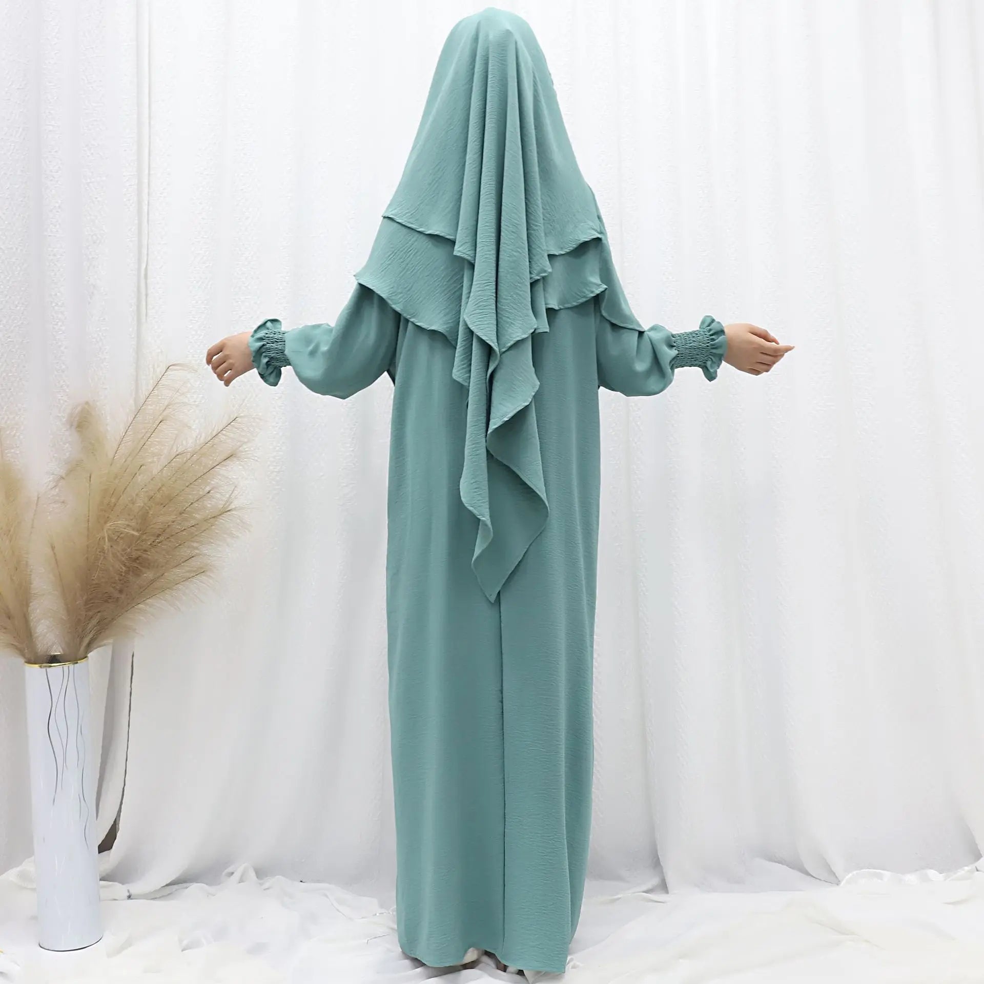 Ramadan Modest Muslim Women Dresses Headscarf Abaya .