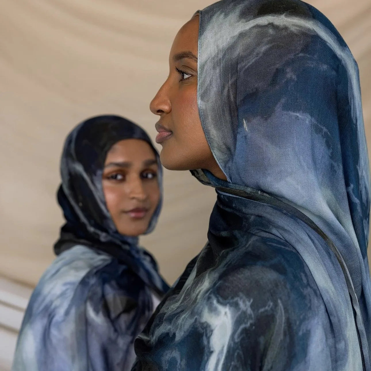 Women Scarves Bohemian Watercolor Muslim Hijab Floral Printed .