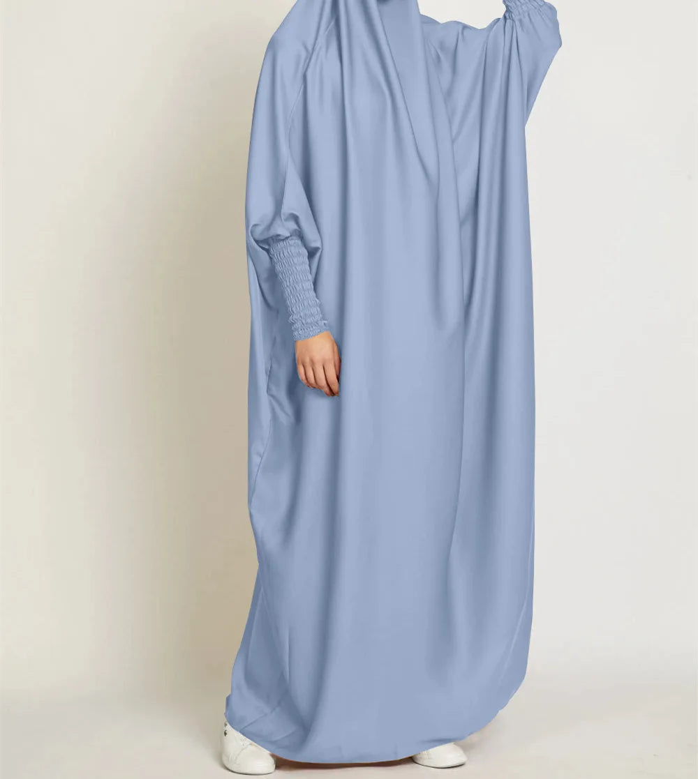 One Piece Jilbab Dress for Women Muslim Hooded Dress .