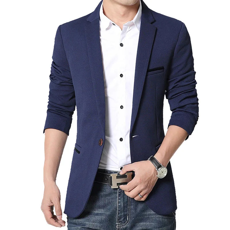 Brand Men's Casual Blazer  Autumn New Fashion .