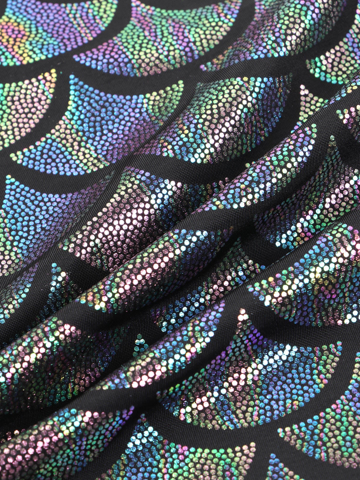 Women Shiny Metallic Crop Top Y2K Mermaid Fish Scale Print Cropped Tank Top Vest Festival Rave Pole Dance Costume Party Clubwear