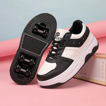 Kids 6Wheels Roller Skating Shoes Walking Shoes .