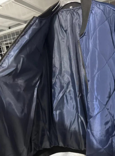 Winter New Jacket Men's Baseball Collar Mesh Pressed Lightweight  .