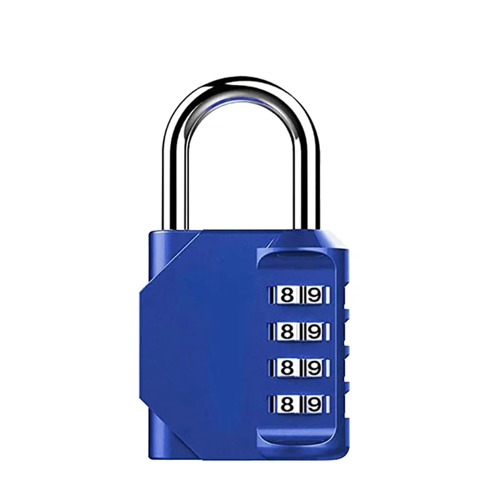 2pcs Combination Lock Resettable 4 Digit Padlock Combination Waterproof.