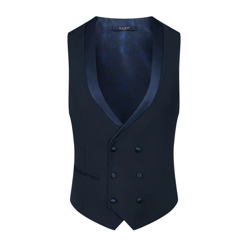 Elegant Groom Wedding Tuxedo Formal Prom Party Male Suit Slim (Blazer+Vest+Pants)