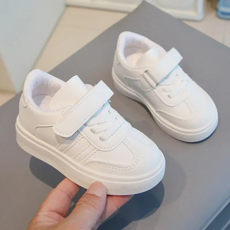 Kids Sports Shoes for School Boys Girls White Shoes.