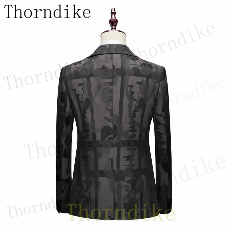 Thorndike 3 Pcs Set Blazers Jacket Pants Vest.