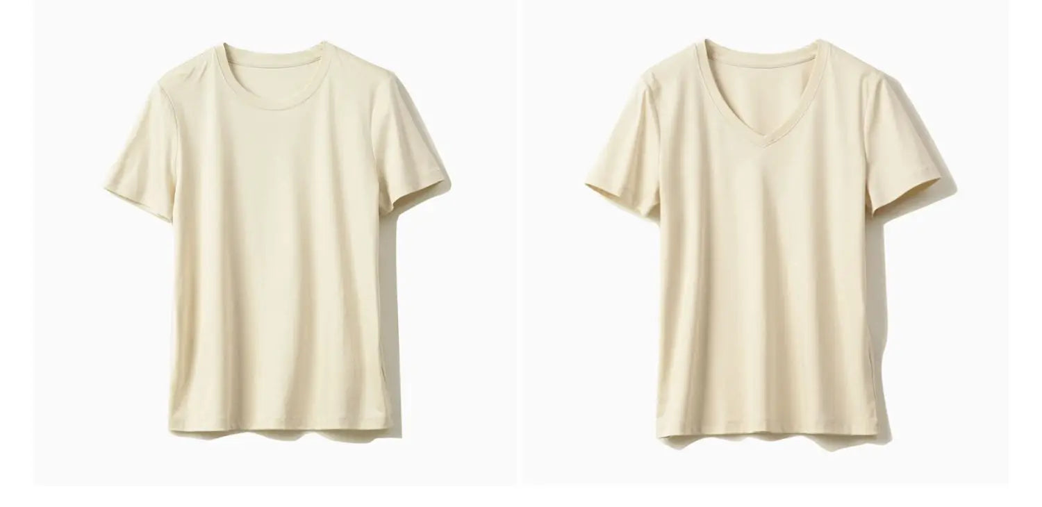 Summer Mercerized Cotton Women Silk T-shirts O Neck Short Sleeve Loose Straight T-shirts Casual Tees For Minimalist 2021