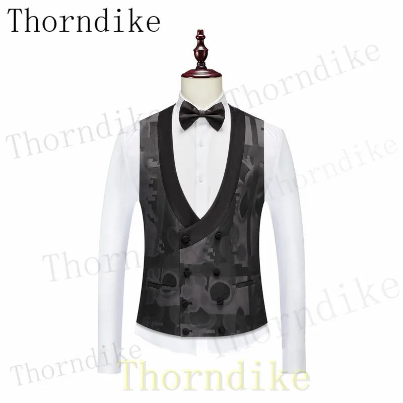 Thorndike 3 Pcs Set Blazers Jacket Pants Vest.