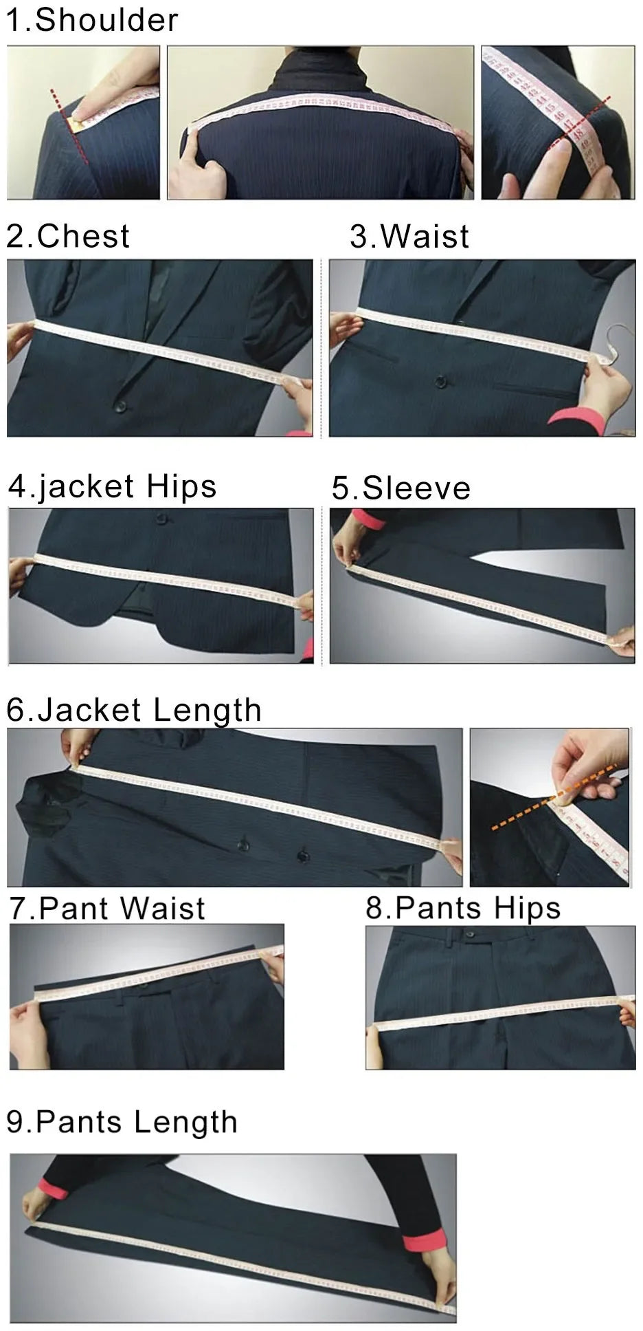 Men's black 3-piece slim fit elegant formal casual 3-piece set .