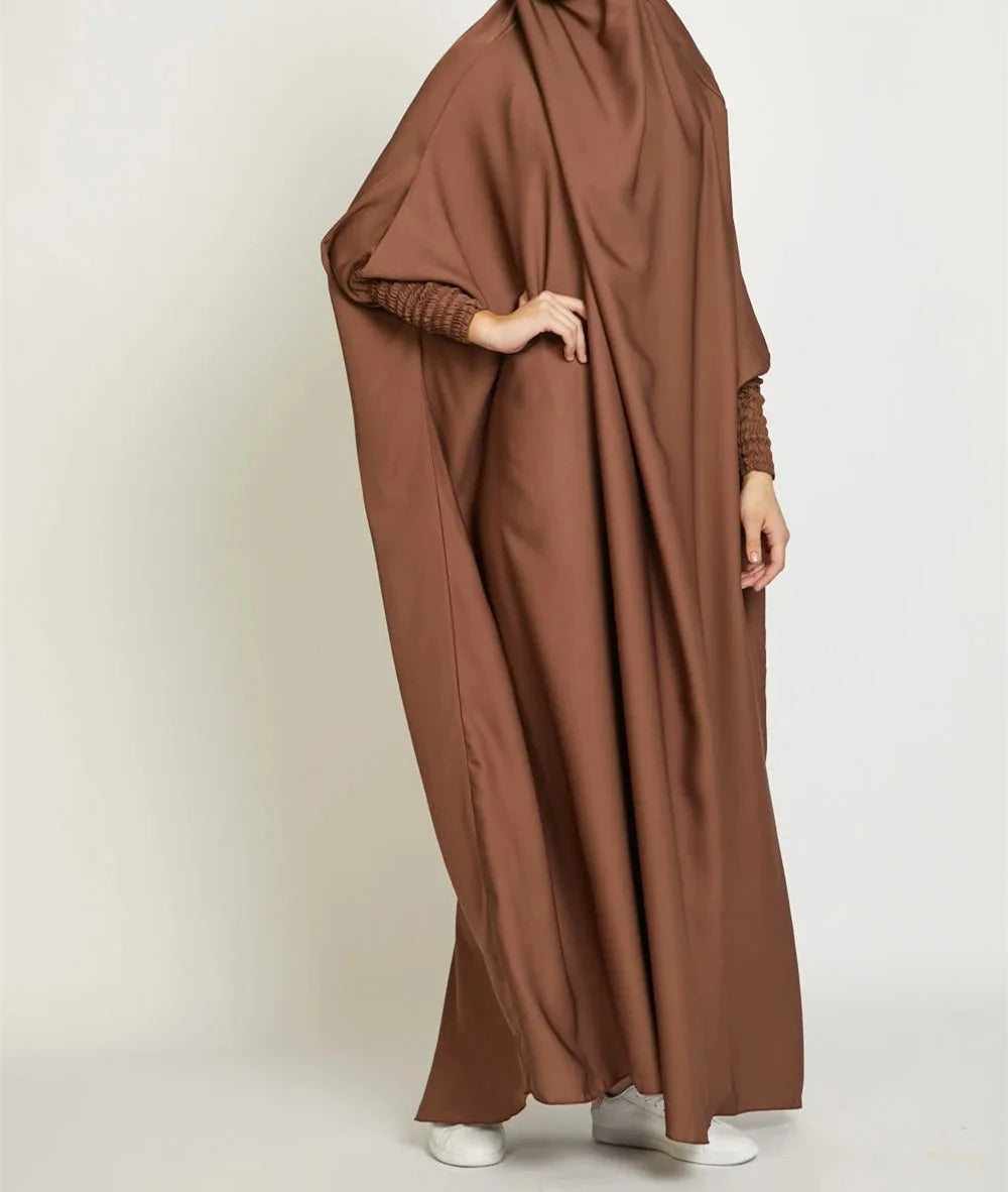 One Piece Jilbab Dress for Women Muslim Hooded Dress .
