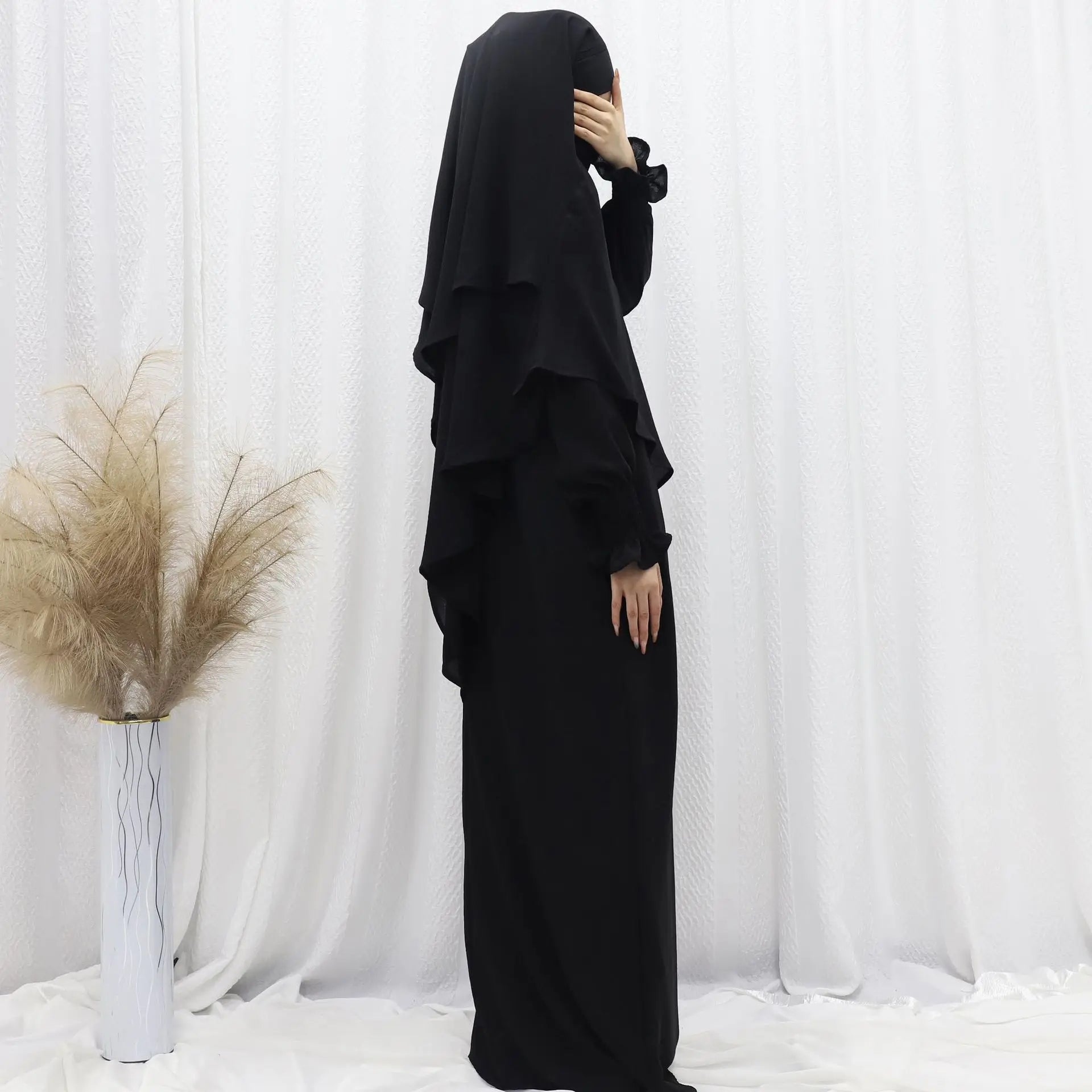Ramadan Modest Muslim Women Dresses Headscarf Abaya .
