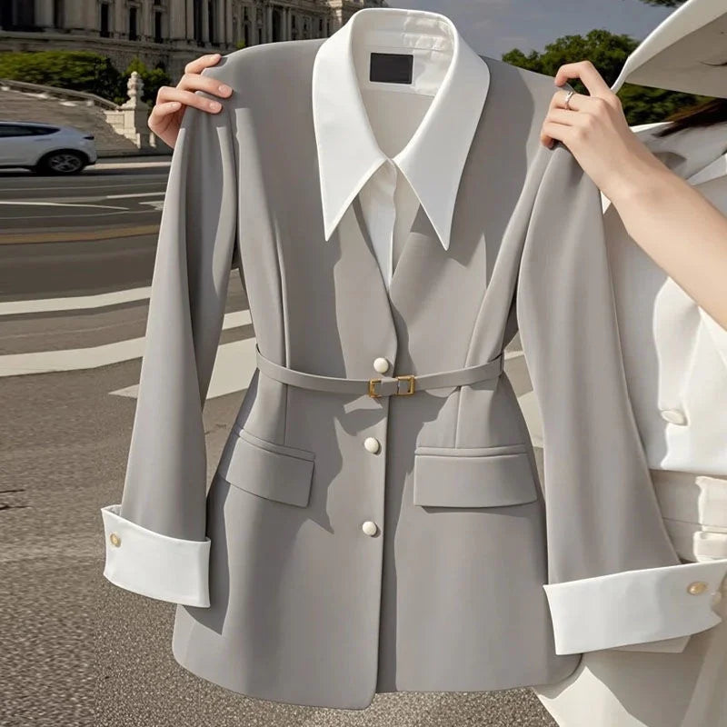 New Spring Autumn Fashion Women's Suit Jacket Niche Unique Chic.
