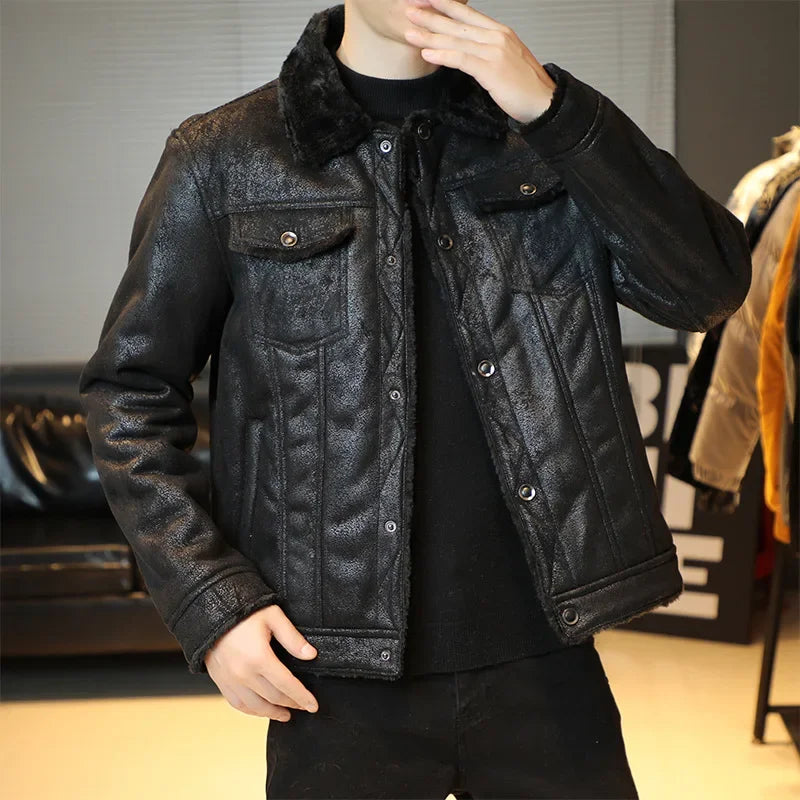 Men Leather Flights Jacket High Quality Leather Jackets .