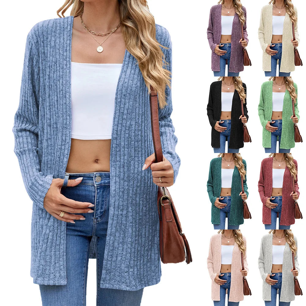 Harajuku Women Basic Jacket Cardigans Autumn Casual .