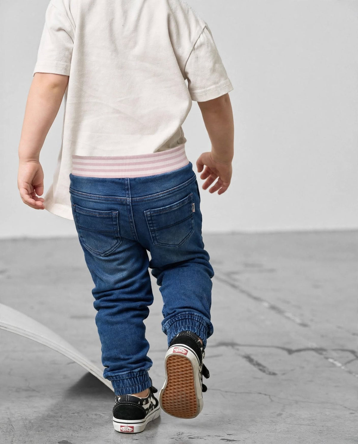 Kids StripeFlex Panel Joggers with Rib Contrast | (Sizes 1-12Years I MH