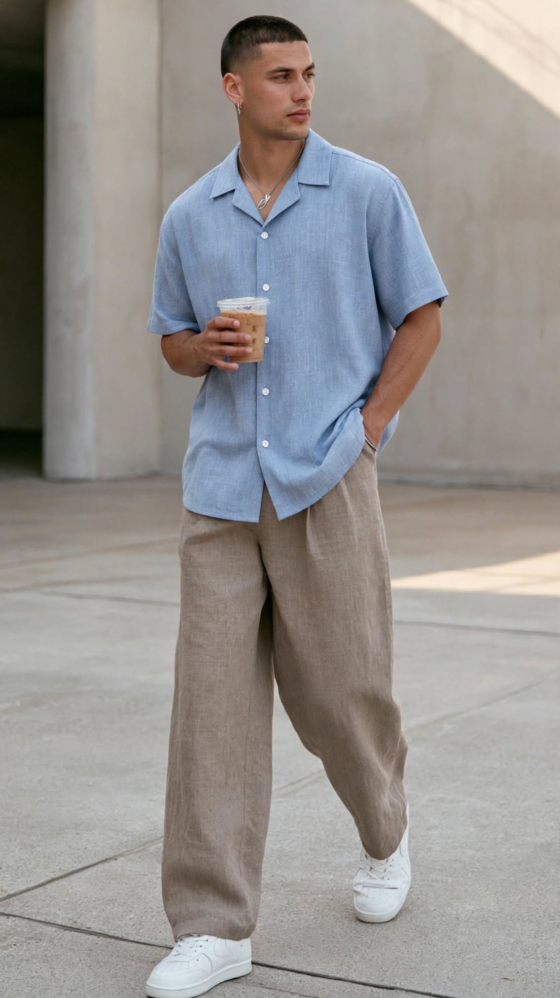 Men’s Premium Linen Camp Collar Half Sleeve Shirt | Cuban Collar Resort Shirt | M–XXL
