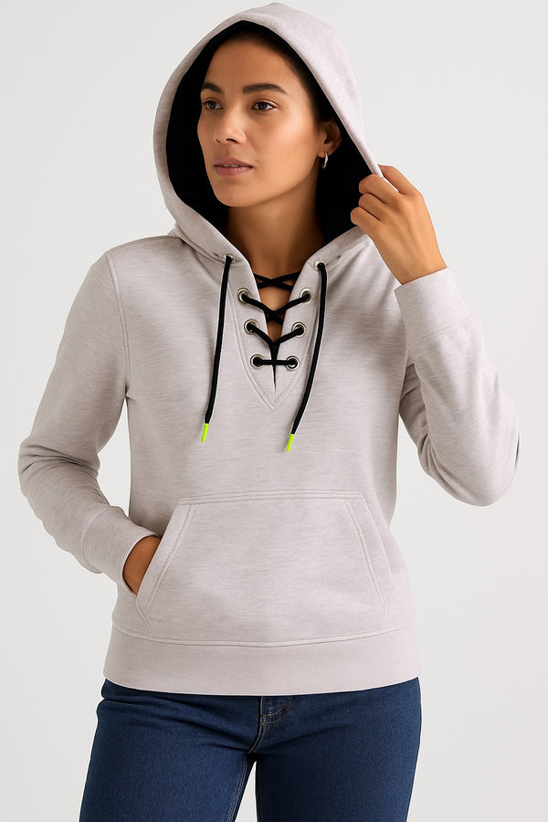 Women’s Lace-Up Hoodie | MH
