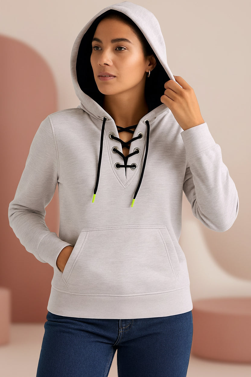 Women’s Lace-Up Hoodie | MH