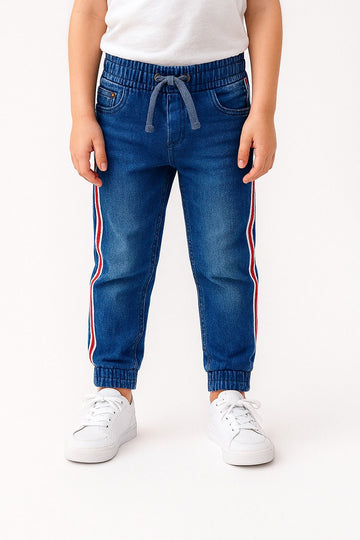 Boys Denim Side Stripe Jogger I MH