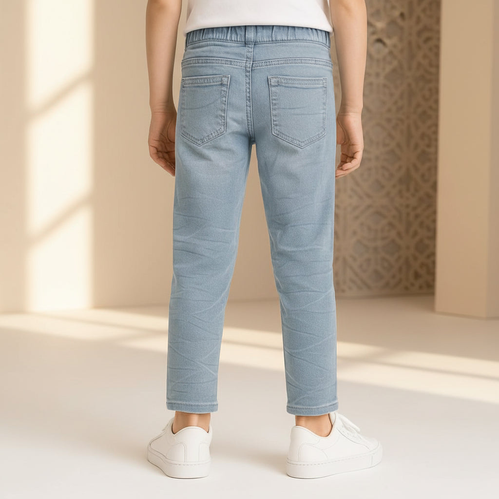 Kid's StickerFlex Denim Pants| 3 colors | Sizes(1-12Years) I MH