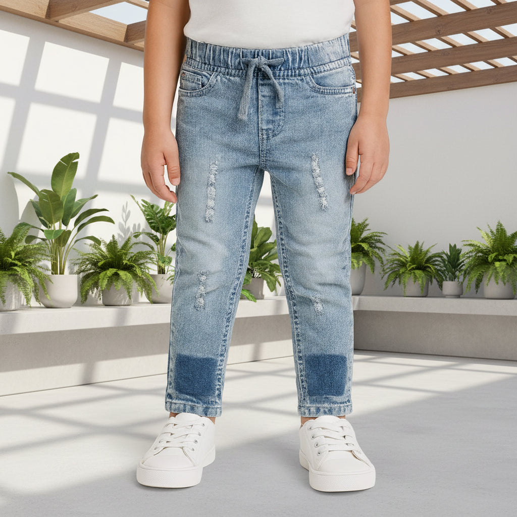 Kids StreetStyle Dual-Tone Denim Pants I Sizes 1-12Years | MH