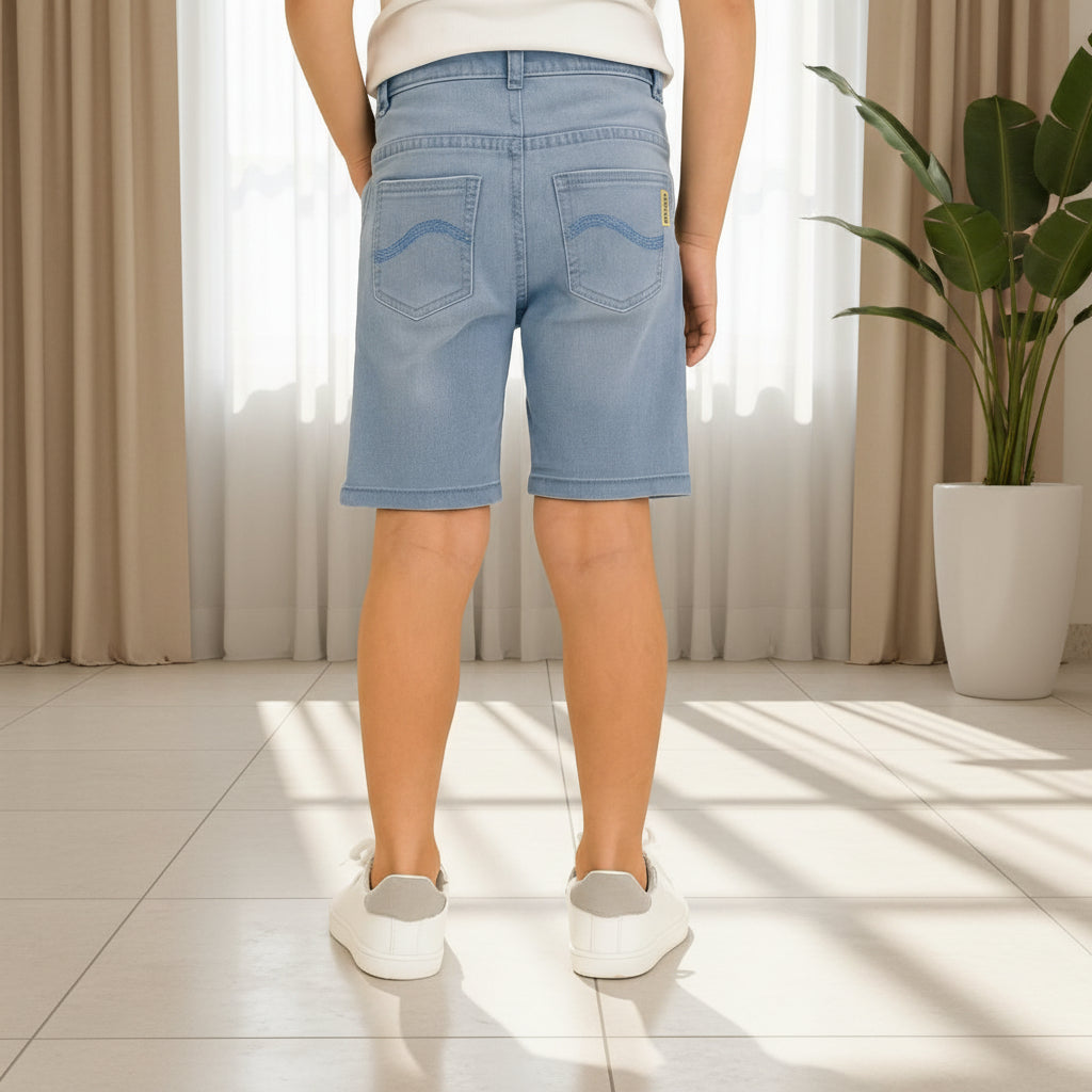 Boy's Rolled-Cuff Denim Shorts I (Sizes 1-12Years) | MH