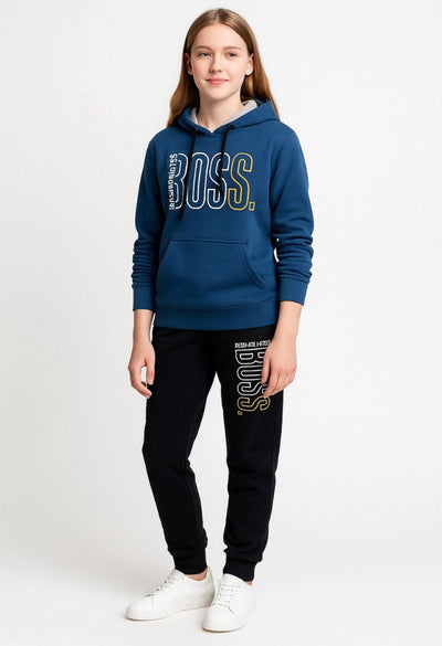 Kid Girls Premium Hoodie & Jogger Tracksuit Set | MH