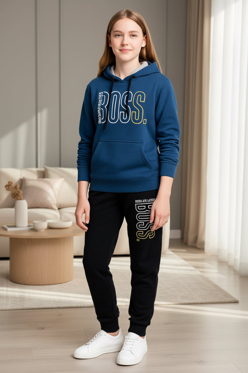 Kid Girls Premium Hoodie & Jogger Tracksuit Set | Sizes 1-8 Years | MH