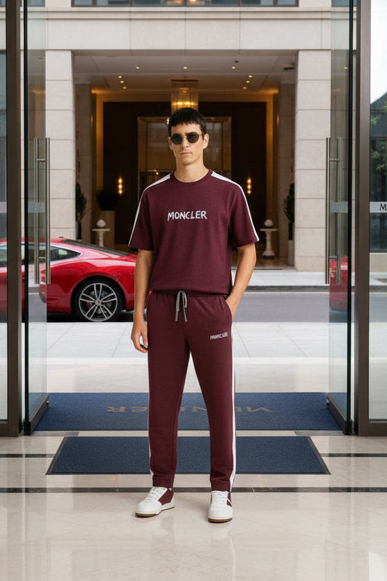 Signature Moncler Co-ord Set – Short Sleeve & Joggers | MH Sizes (M-XXL)