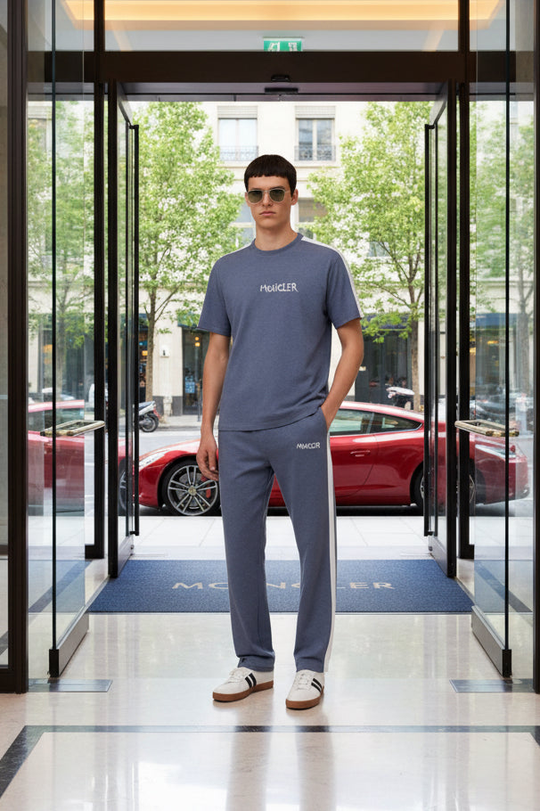 Signature Moncler Co-ord Set – Short Sleeve & Joggers | MH Sizes (M-XXL)