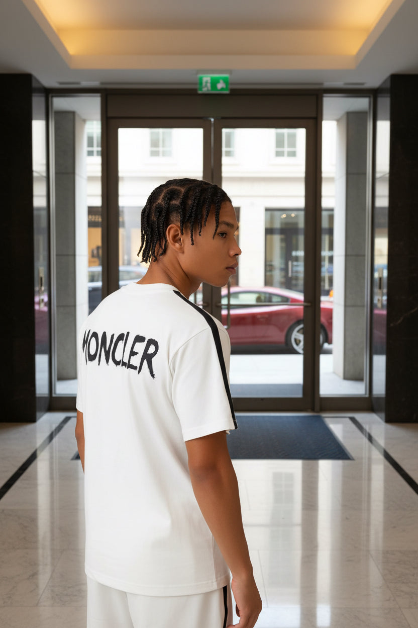 Signature Moncler Co-ord Set – Short Sleeve & Joggers | MH Sizes (M-XXL)