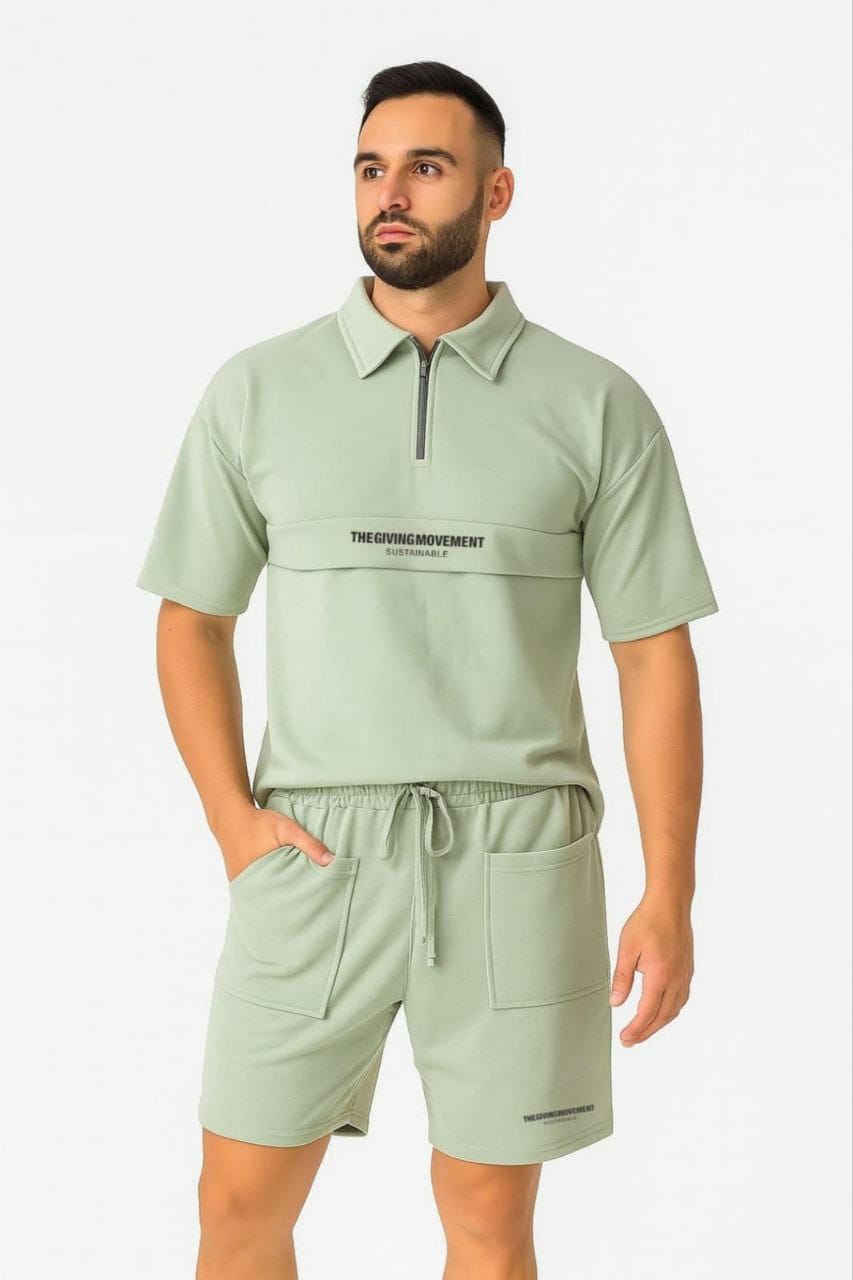 Men’s Minimalist Co-ord Set with Utility Pockets