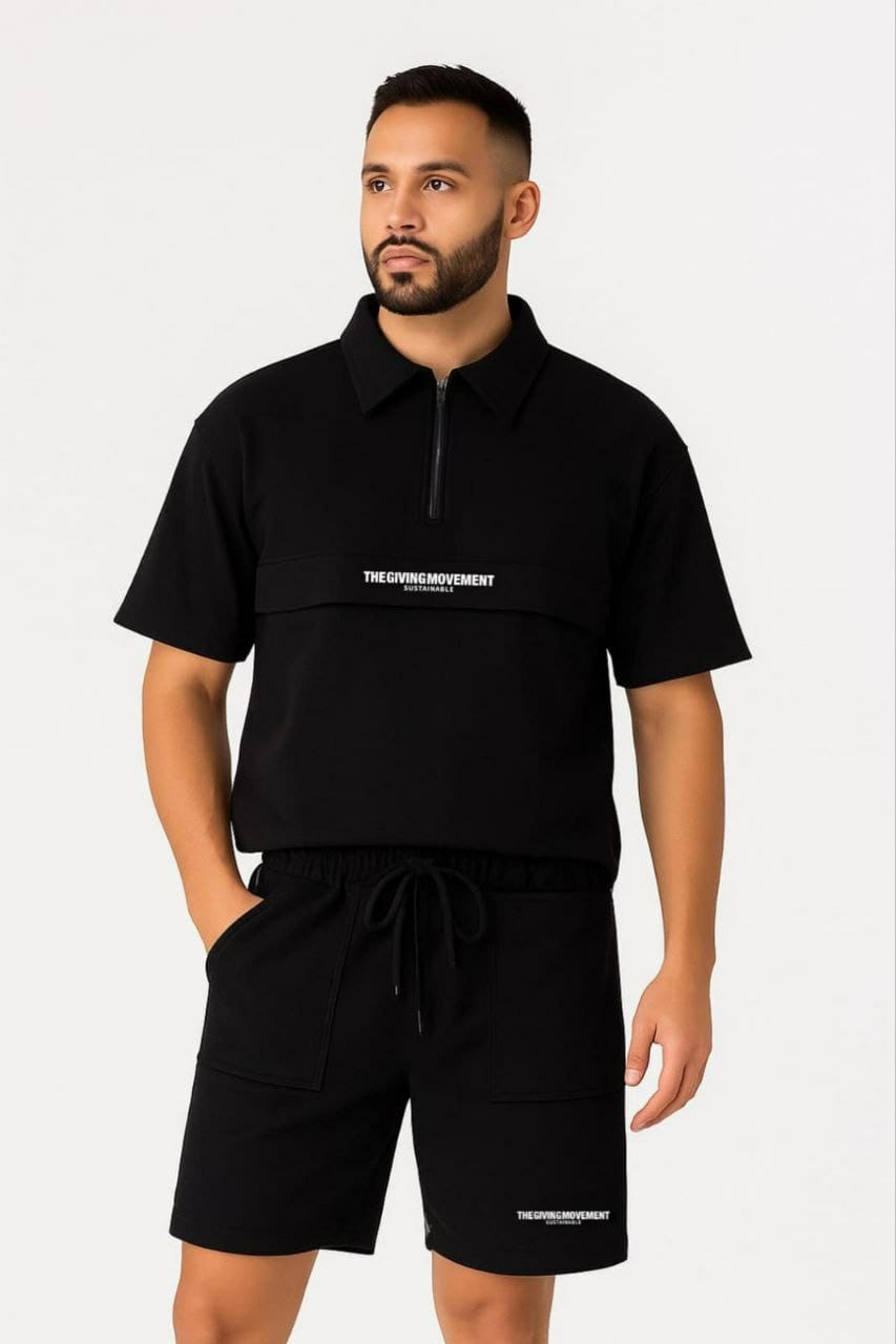Men’s Minimalist Co-ord Set with Utility Pockets