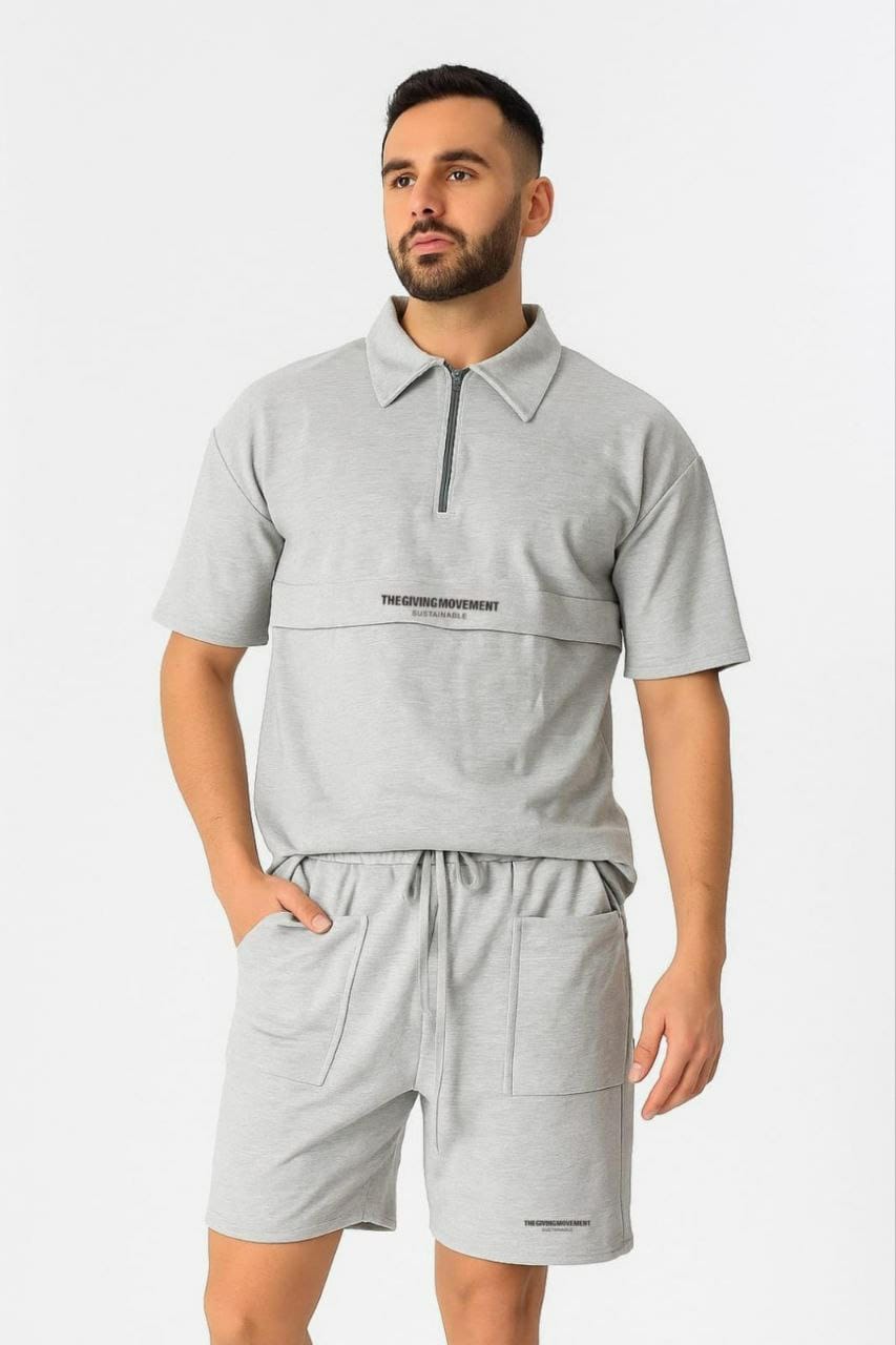 Men’s Minimalist Co-ord Set with Utility Pockets