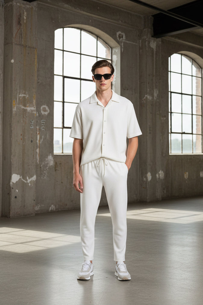 Men's Turkey Co-ord Oversized Polo + Pants Men Short Sleeve Tracksuit | Sizes M-XXL | Stitch by MH