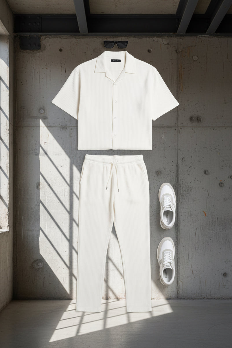 Men's Turkey Co-ord Oversized Polo + Pants Men Short Sleeve Tracksuit | Sizes M-XXL | Stitch by MH
