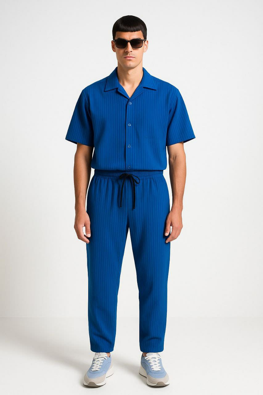 Men's Turkish Collar Oversized Co-ord Set | Stitch by MH